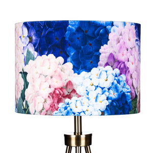 *Overstock* 30cm Velvet Lampshade - Hydranger Floral Purple