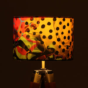 Neon Animal Print Velvet Lampshade