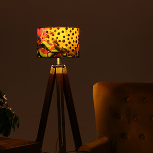 Neon Animal Print Velvet Lampshade