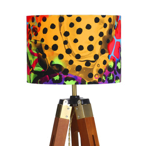 Neon Animal Print Velvet Lampshade