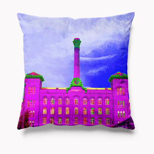 Houldsworth Mill Reddish -  Velvet Cushion - Pink