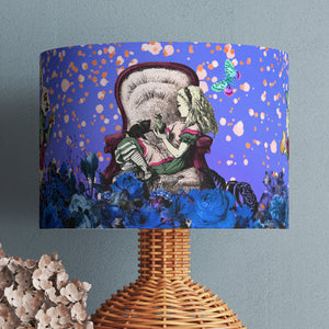 Alice in Wonderland Lampshade - Bright Blue