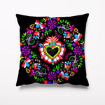 Outdoor Garden Cushion - Floral Day of the Dead - Kitsch Republic