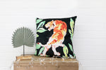 Tiger Black Velvet Cushion - Kitsch Republic